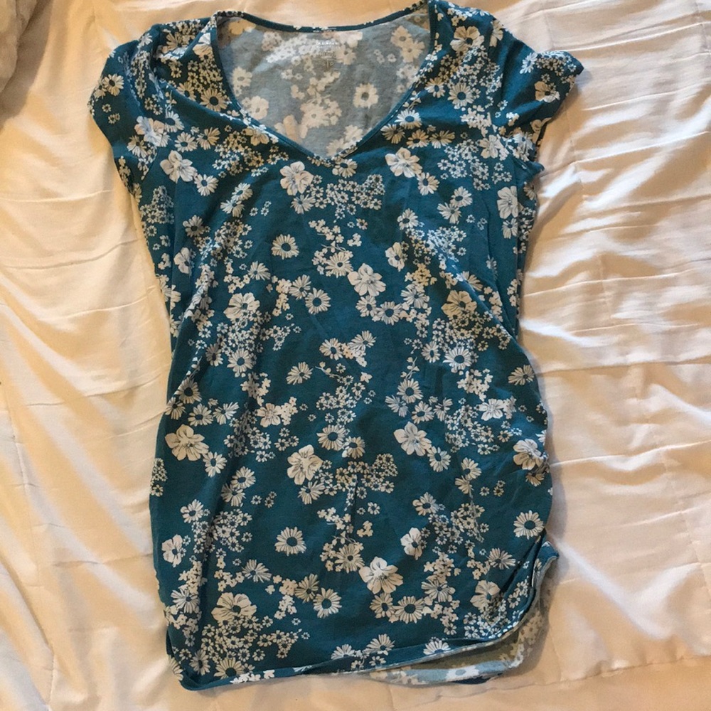 Floral maternity T